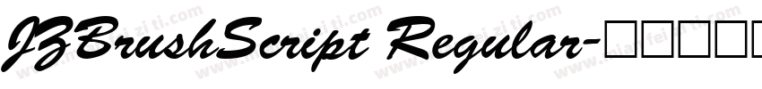 JZBrushScript Regular字体转换